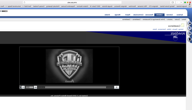 screenshot of streaming content within ANGEL